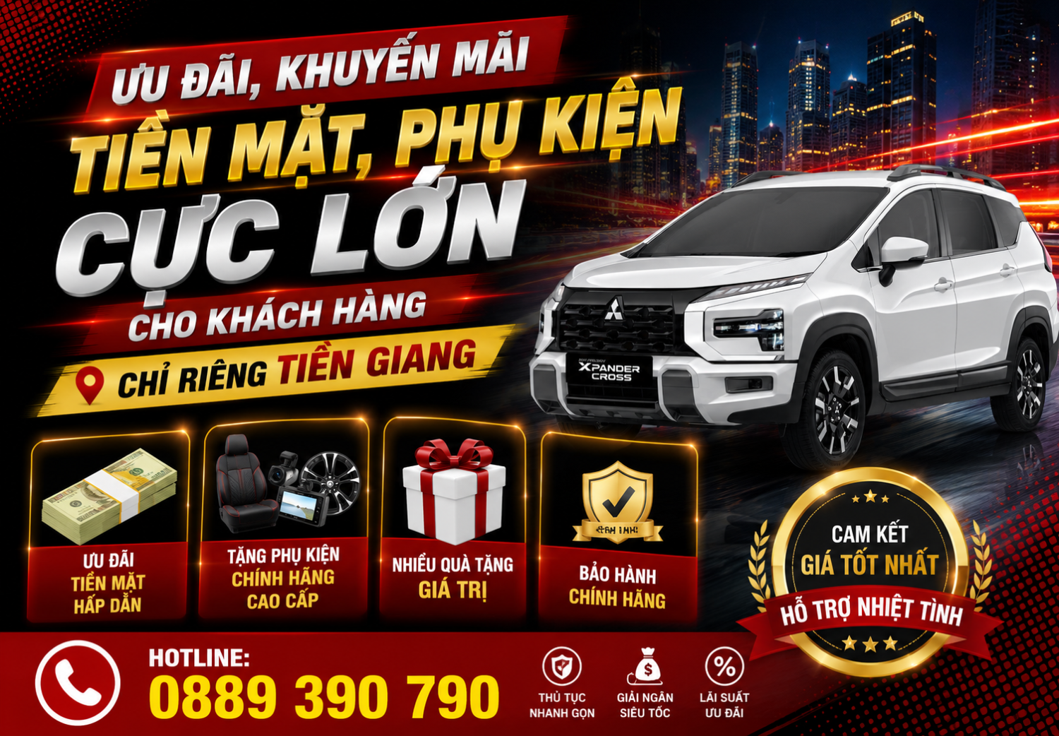 Giá lăn bánh Mitsubishi Xpander Cross mới nhất tại Tiền Giang #1 8 uu-dai-mitsubishi-xpander-cross-moi-nhat