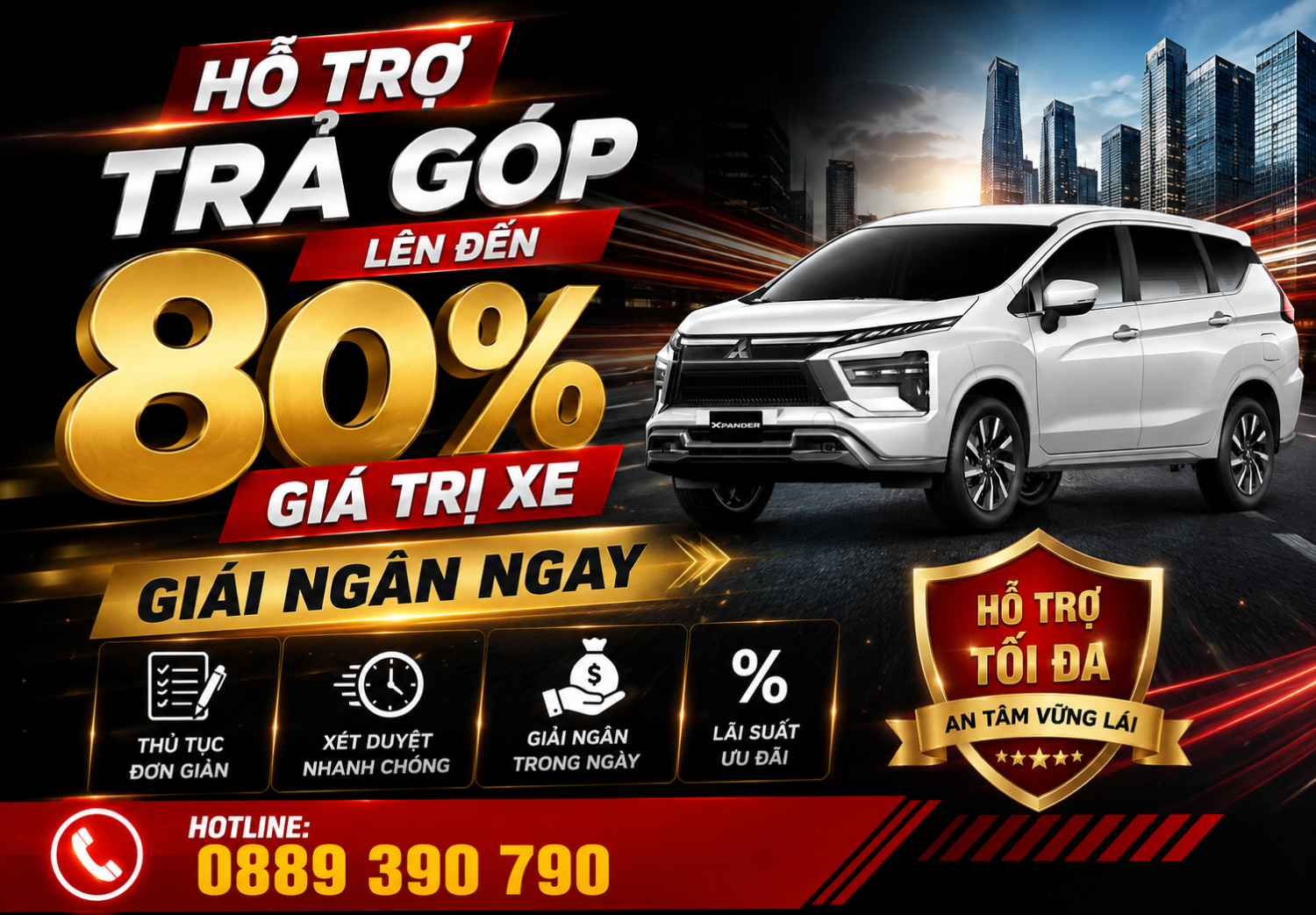Giá lăn bánh Mitsubishi Xpander mới nhất tại Tiền Giang #1 9 tra-gop-mitsubishi-xpander-moi-nhat