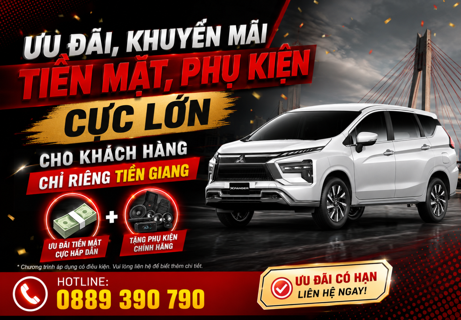 Giá lăn bánh Mitsubishi Xpander mới nhất tại Tiền Giang #1 8 uu-dai-mitsubishi-xpander-moi-nhat