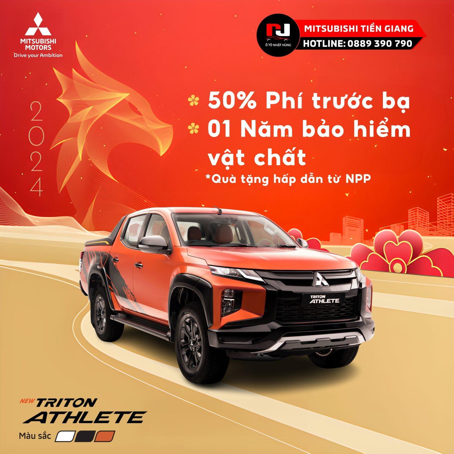 Mitsubishi Tiền Giang - Bảng giá xe lăn bánh Tết Xuân Giáp Thìn 2024 13 triton-thang-1-2024